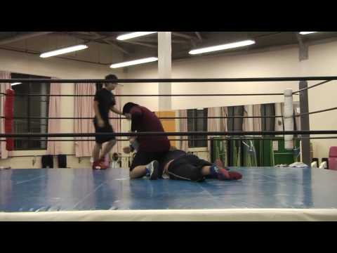 九州産業大学プロレス研究部　KWF　練習風景３