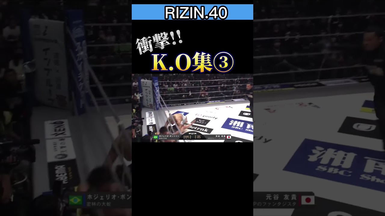 【RIZIN.40】大晦日の祭典KOシーン③ #rizin #rizin切り抜き