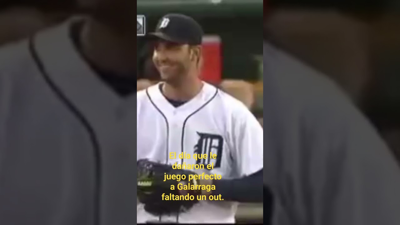 Juego perfecto frustrado por el árbitro. Galarraga lanzando.