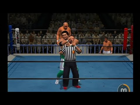 狂犬レフェリー　【オールスタープロレスリング2】プレイステーション2  プロレス　ヒール　悪役