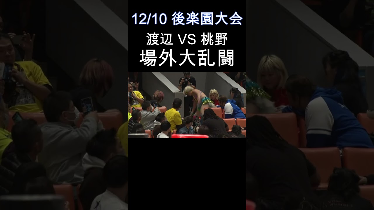 渡辺 VS 桃野 場外乱闘  | 渡辺智子 VS 桃野美桜 2023.12.10