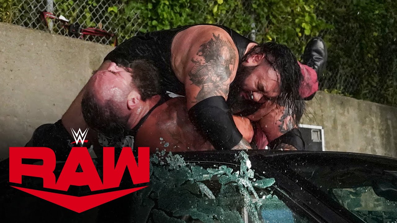 Bronson Reed hits Braun Strowman with a Tsunami onto a car in parking lot brawl: Raw, Aug. 26, 2024