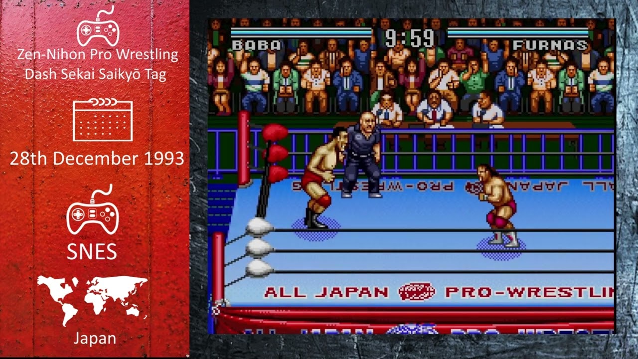 Console Sports Games of 1993 - Zen Nihon Pro Wrestling Dash Sekai Saikyō Tag