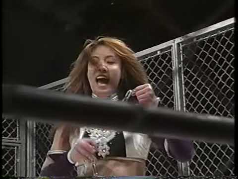 Mima Shimoda & Etsuko Mita vs. Kaoru Ito & Tomoko Watanabe (Cage Death Match) 9/21/97 - AJW