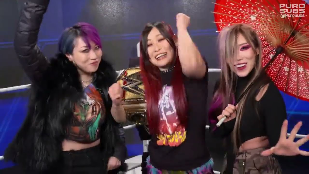 [English subtitles] Asuka, IYO SKY and Kairi Sane have a New Year's message in Japanese | WWE