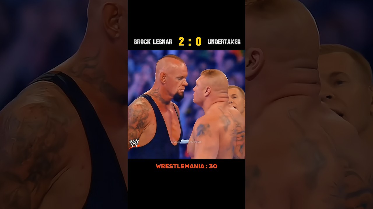 Every single match of The Undertaker vs Brock Lesnar 👀🥵 || edit