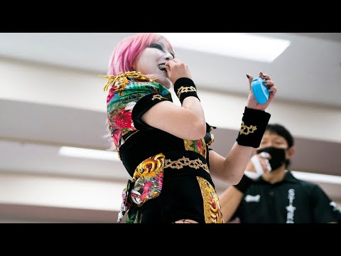 【スターダム】マウスピースを付けてやる気満々のラム会長が高橋奈七永と向かい合う！『目が〇しに来てる』７Upp vs Rebel＆Enemyトライアングルダービー1.29群馬大会-【STARDOM】