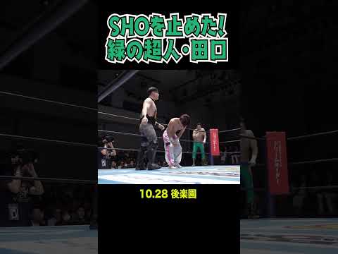 【新日本プロレス】SHOを止めた！緑の超人・田口 #shorts