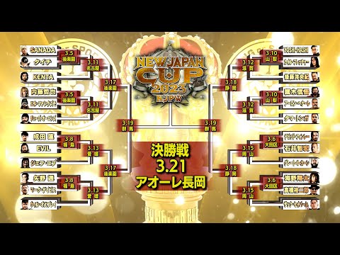 【オープニングVTR】春の最強戦士決定トーナメント「 NEW JAPAN CUP 2023 」【新日本プロレス 3.5後楽園ホール〜】