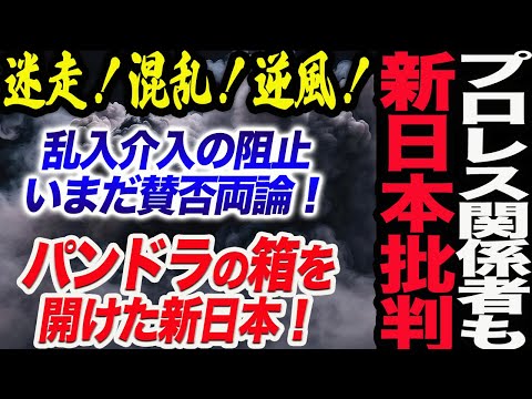 プロレス関係者も新日本批判！矛盾する新日本の見解！乱入介入の阻止いまだ賛否両論！パンドラの箱を開けた新日本！迷走！混乱！逆風！新日本プロレス njpw njdominion BOSJ31