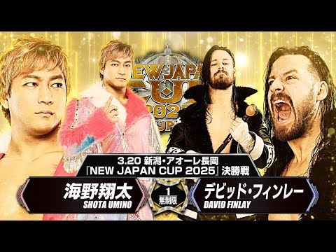 【新日本プロレス】海野翔太 vs デビッド・フィンレー 煽りVTR【NEW JAPAN CUP 2025決勝戦／2025.3.20 アオーレ長岡】