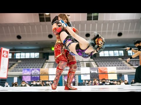 【スターダム】新世代が躍動！スターライト・キッド＆琉悪夏＆梅咲遥が、公式戦負け無しの朱里＆MIRAI＆壮麗亜美と激突！トライアングルダービー公式戦-1.28千葉・船橋大会-【STARDOM】