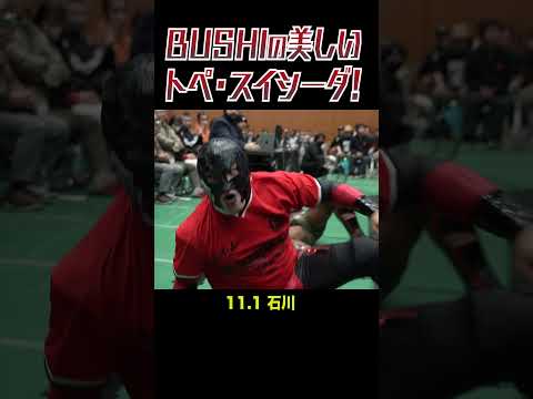 【新日本プロレス】BUSHIの美しいトペ・スイシーダ！ #shorts